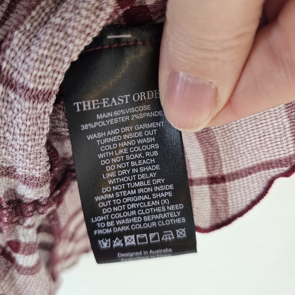 NWT Anthropologie The East Order Plaid Pippa Top Medium - Picture 9 of 9